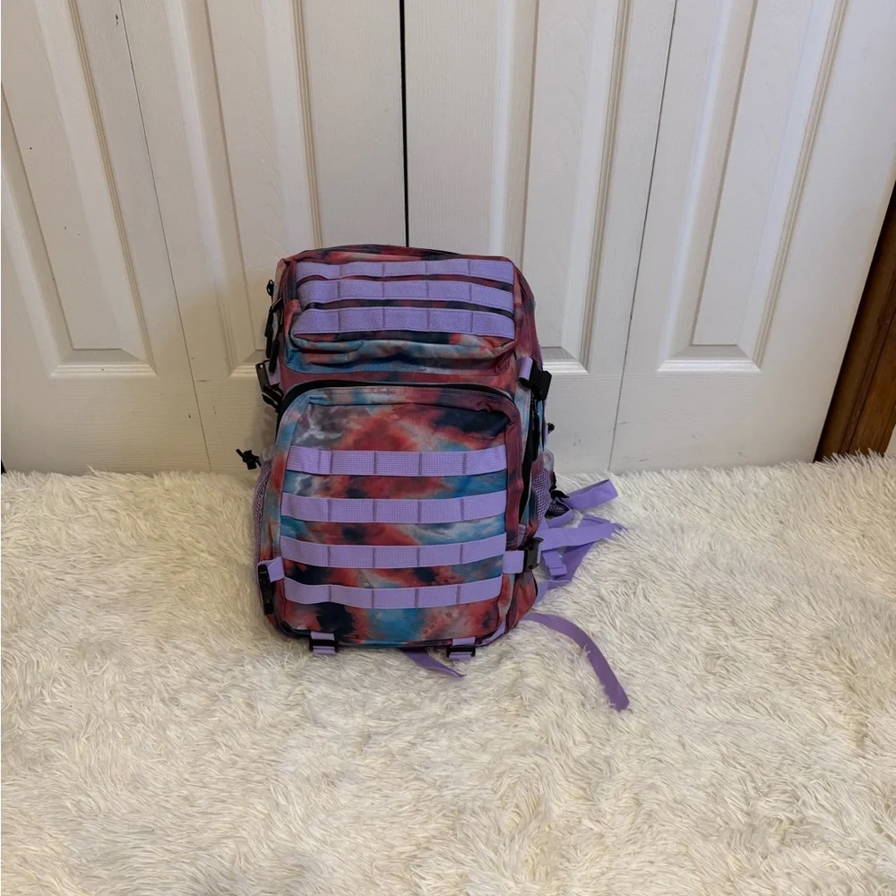 Multicolor Tie‎ Dyed Military Style Backpack